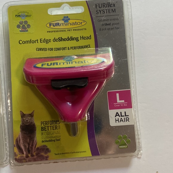 2 new in package, FURminator brush, heads, size, small and large - Picture 3 of 5